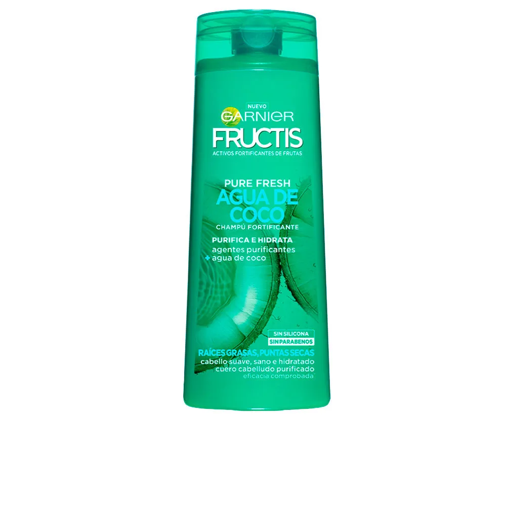 FRUCTIS PURE FRESH шампунь с кокосовой водой для укрепления 