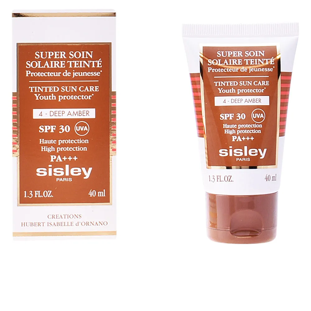 Солнцезащитный крем для лица Super soin solaire SPF30 #deep amber