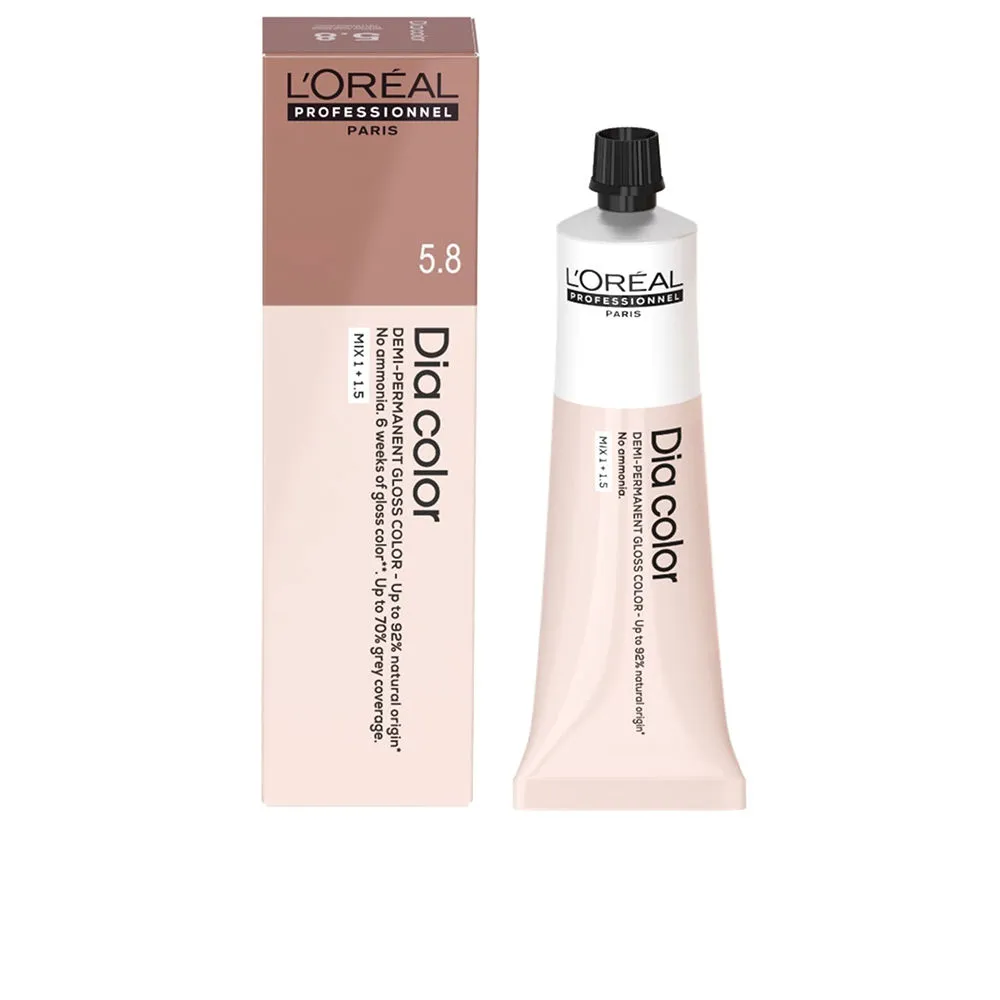 DIA COLOR  Деми-перманентный краситель-блеск без аммиака #8.43 60 ml