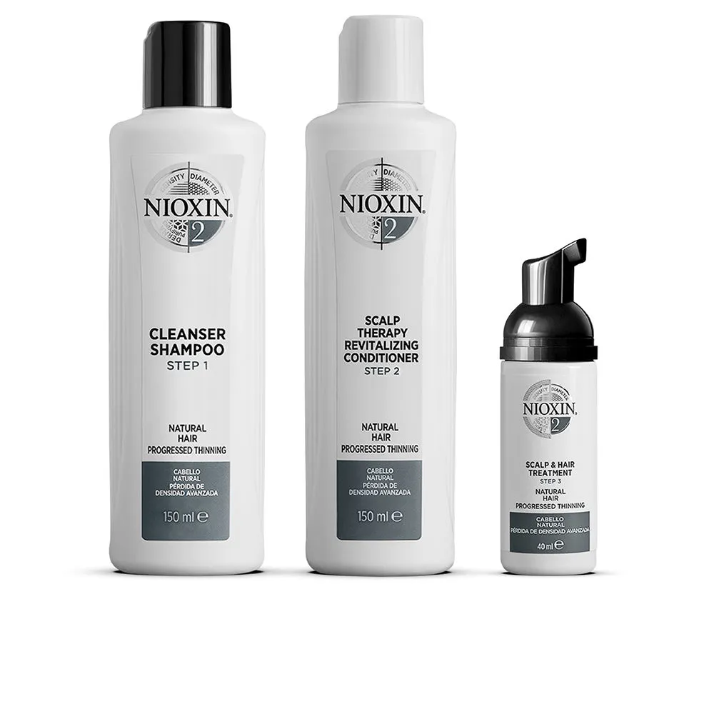 SISTEMA 2 - Kit - Tratamiento para Cabello Natural con Pérdida de Densidad 3 pz