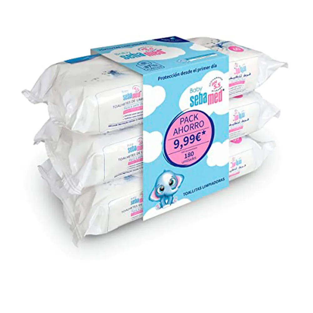 BABY TOALLITAS LIMPIADORAS lote 3 x 60 pz