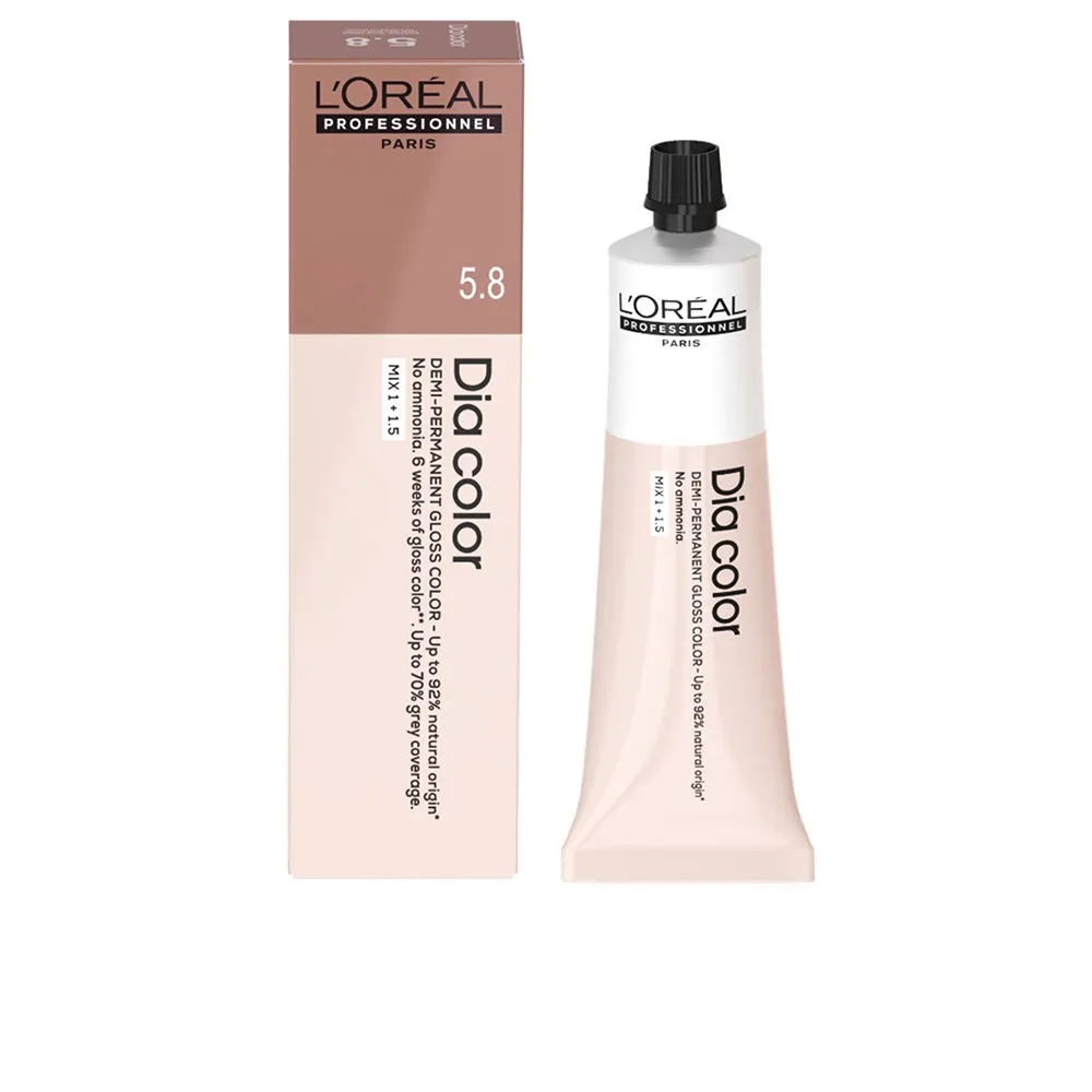 DIA COLOR  Деми-перманентный краситель-блеск без аммиака #6.1 60 ml