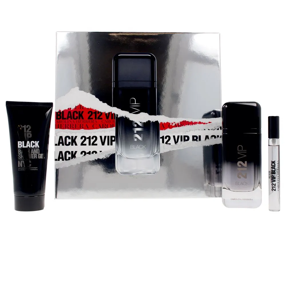 Набор 212 VIP BLACK black estuche 3 pz