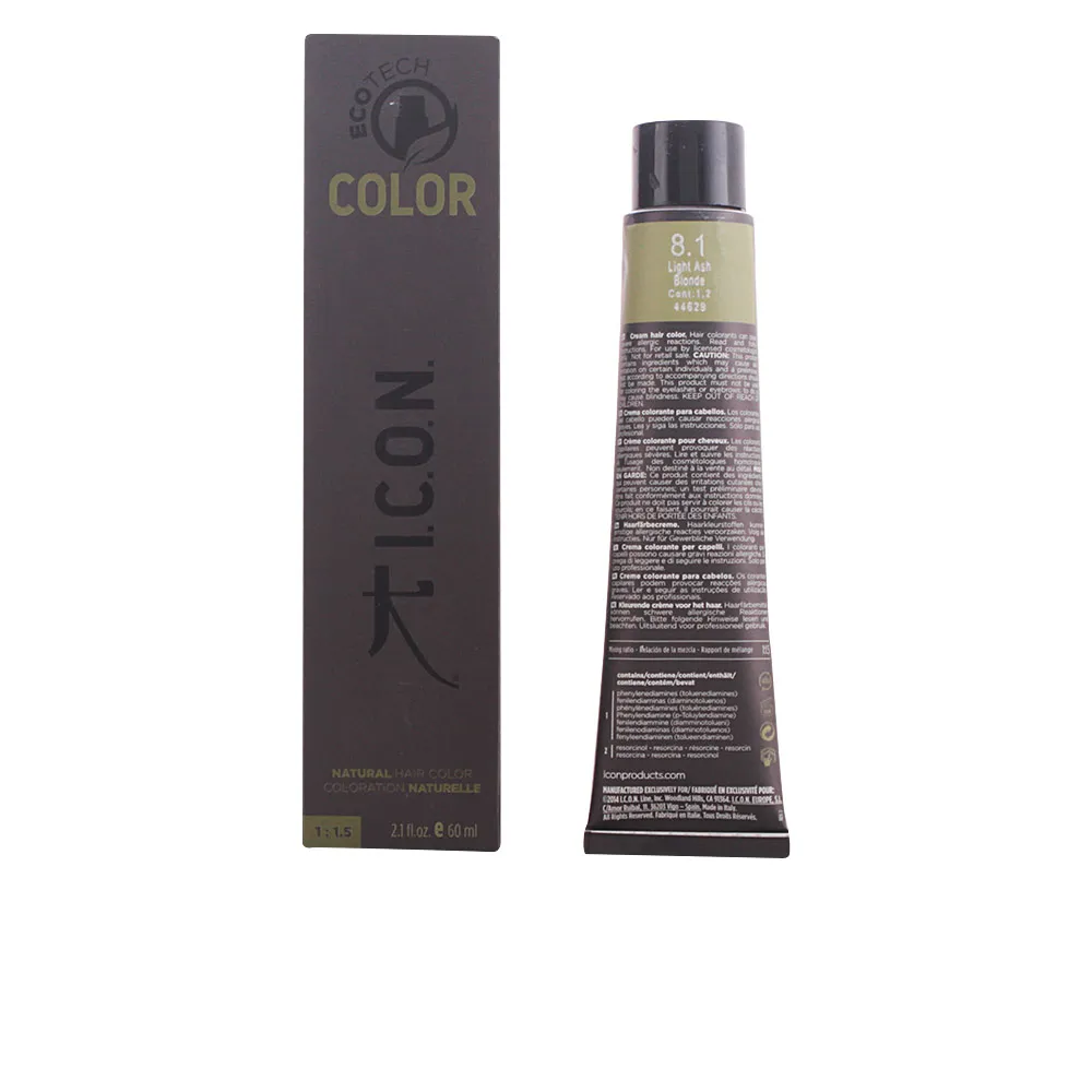 ECOTECH COLOR краска для волос #8.1 light ash blonde