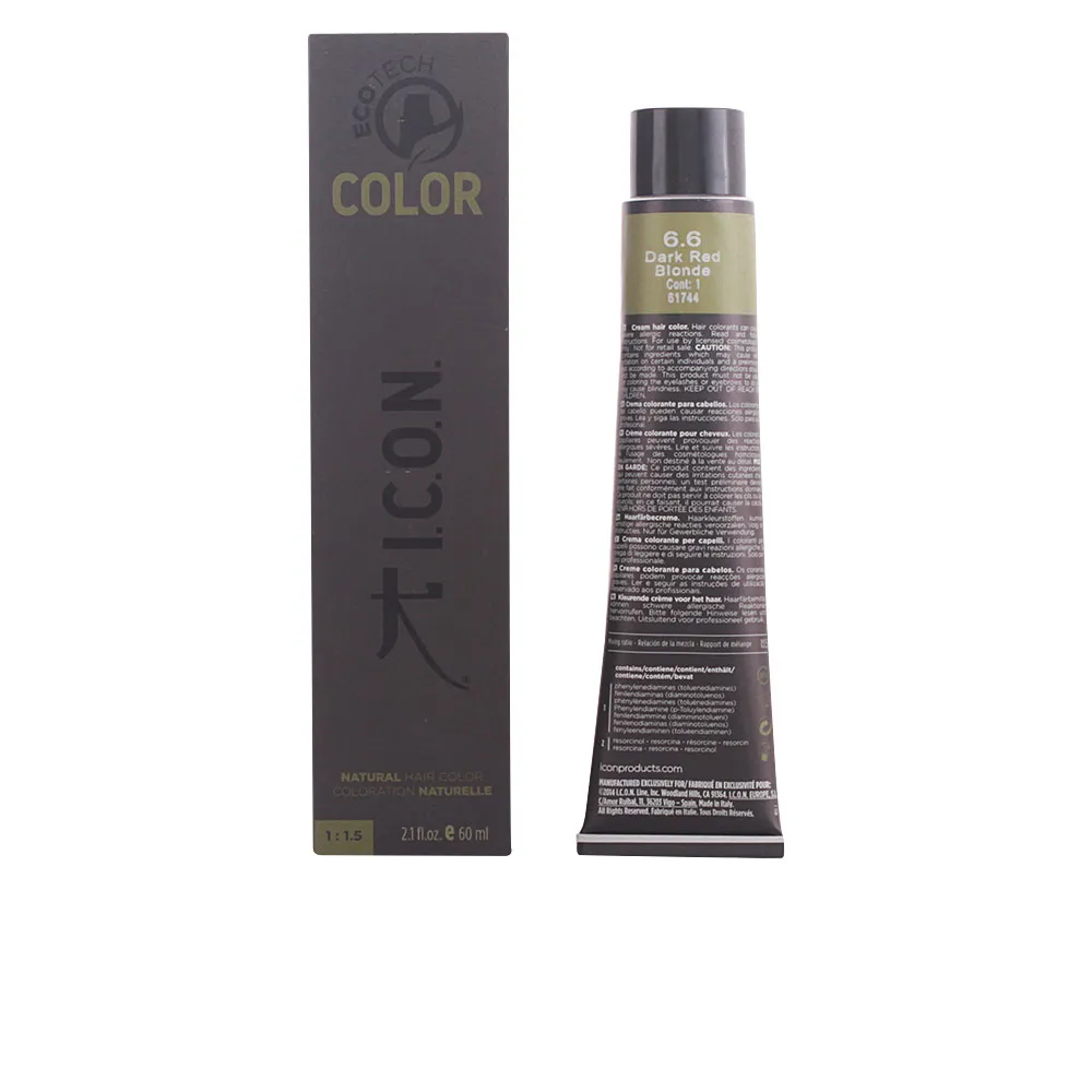 ECOTECH COLOR краска для волос #6.6 dark red blonde