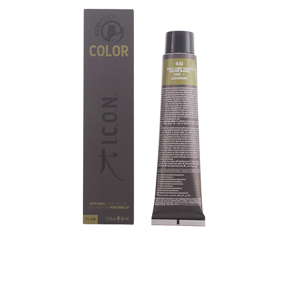 ECOTECH COLOR краска для волос #9.43 very light copper golden blonde