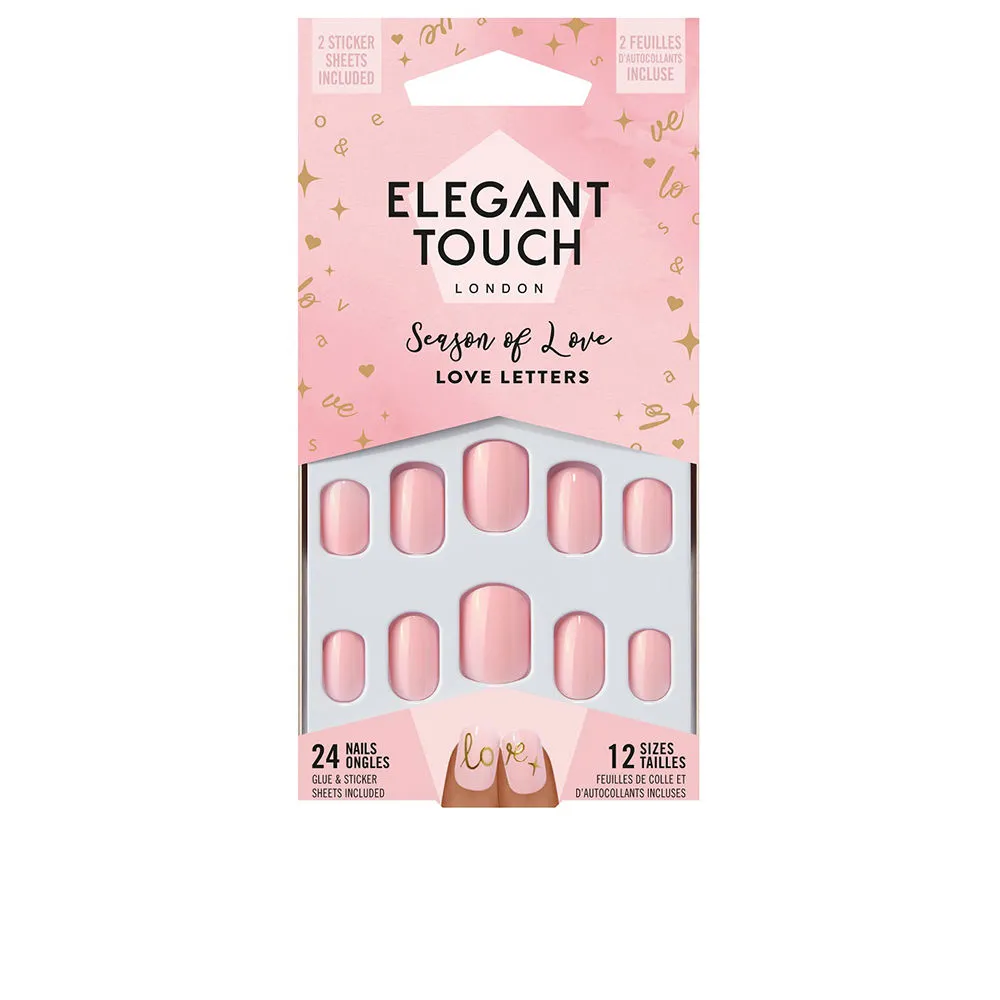 LUXE LOOKS nails with glue squoval limited ed #love letters 24 u