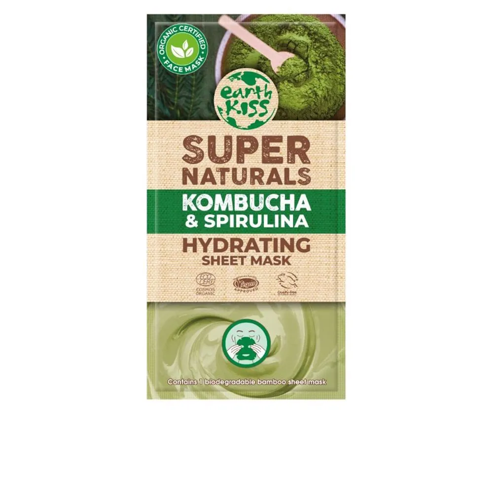 SUPER NATURALS kombucha & spirulina clay sheet mask 24 ml