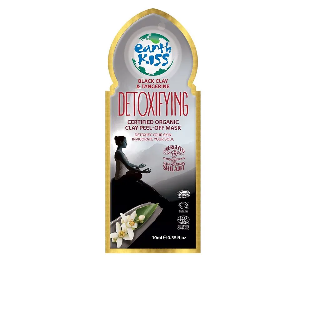 DETOXIFYING certified organic clay peel-off mask 10 ml