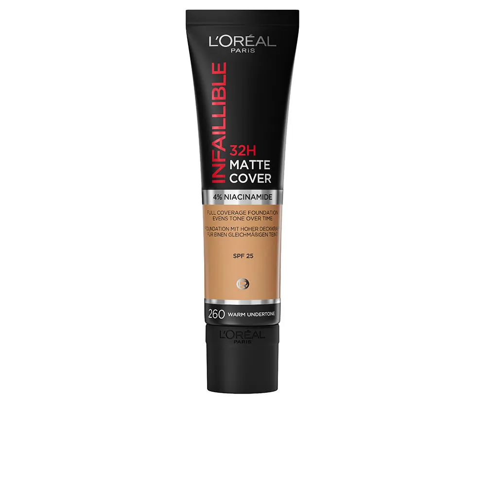 INFAILLIBLE 32H matte cover foundation #260 golden sun 