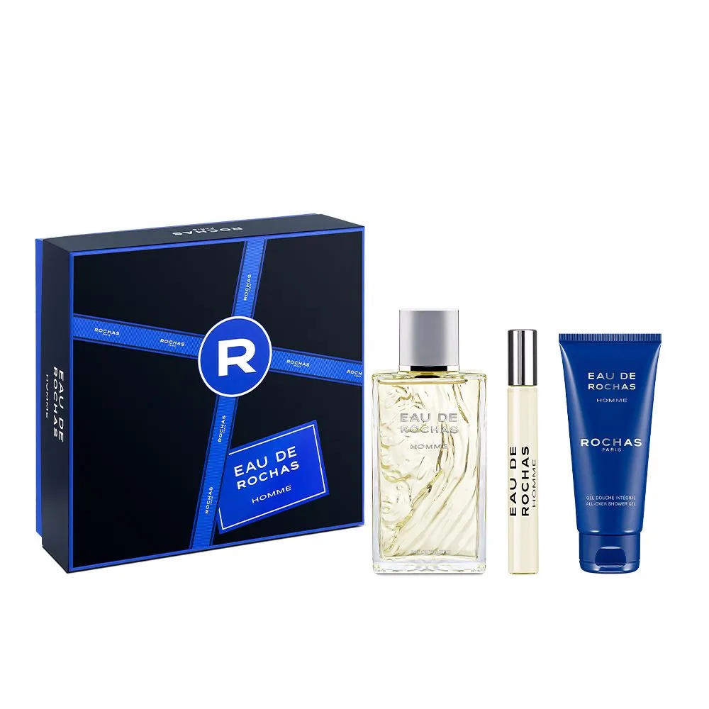 EAU DE ROCHAS HOMME ESTUCHE 3 pz
