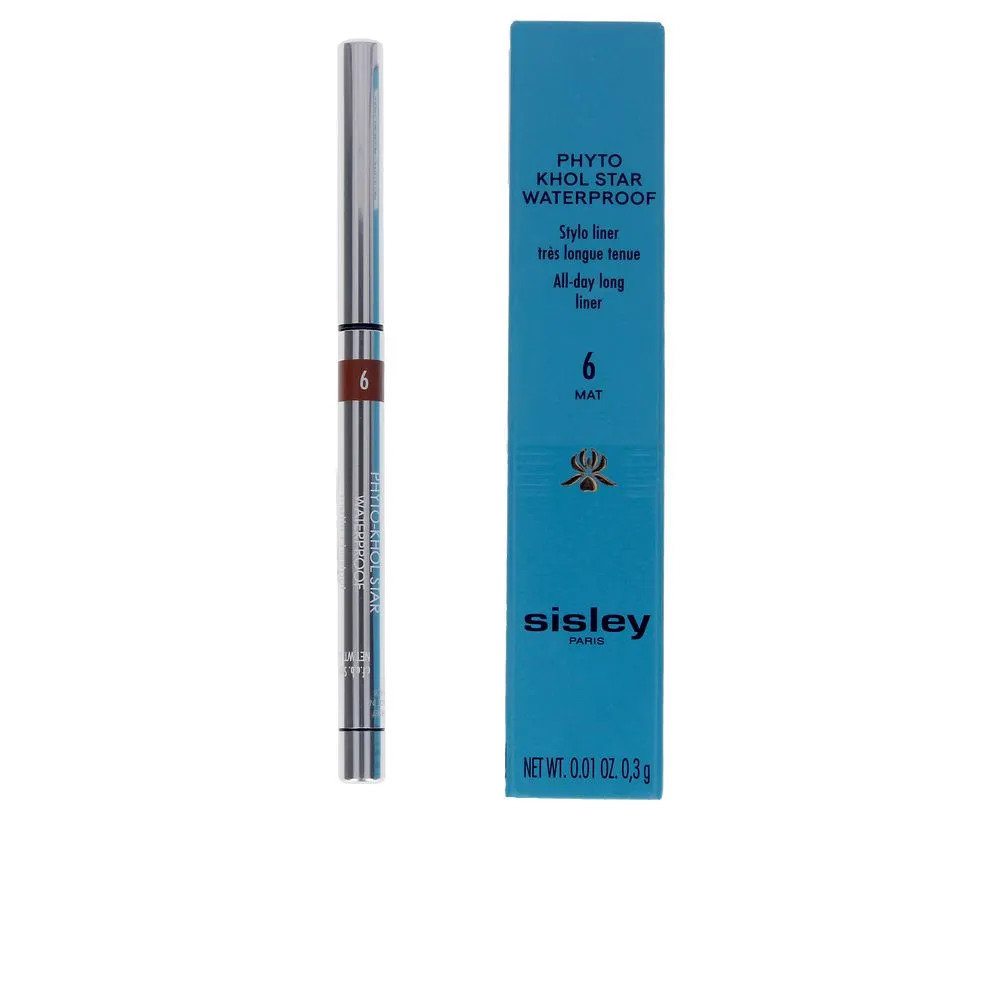 Водостойкая подводка для глаз Phyto khol star waterproof #6-matte chestnut
