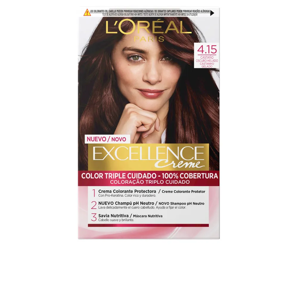 EXCELLENCE крем краска для волос #4.15 Iced Dark Brown