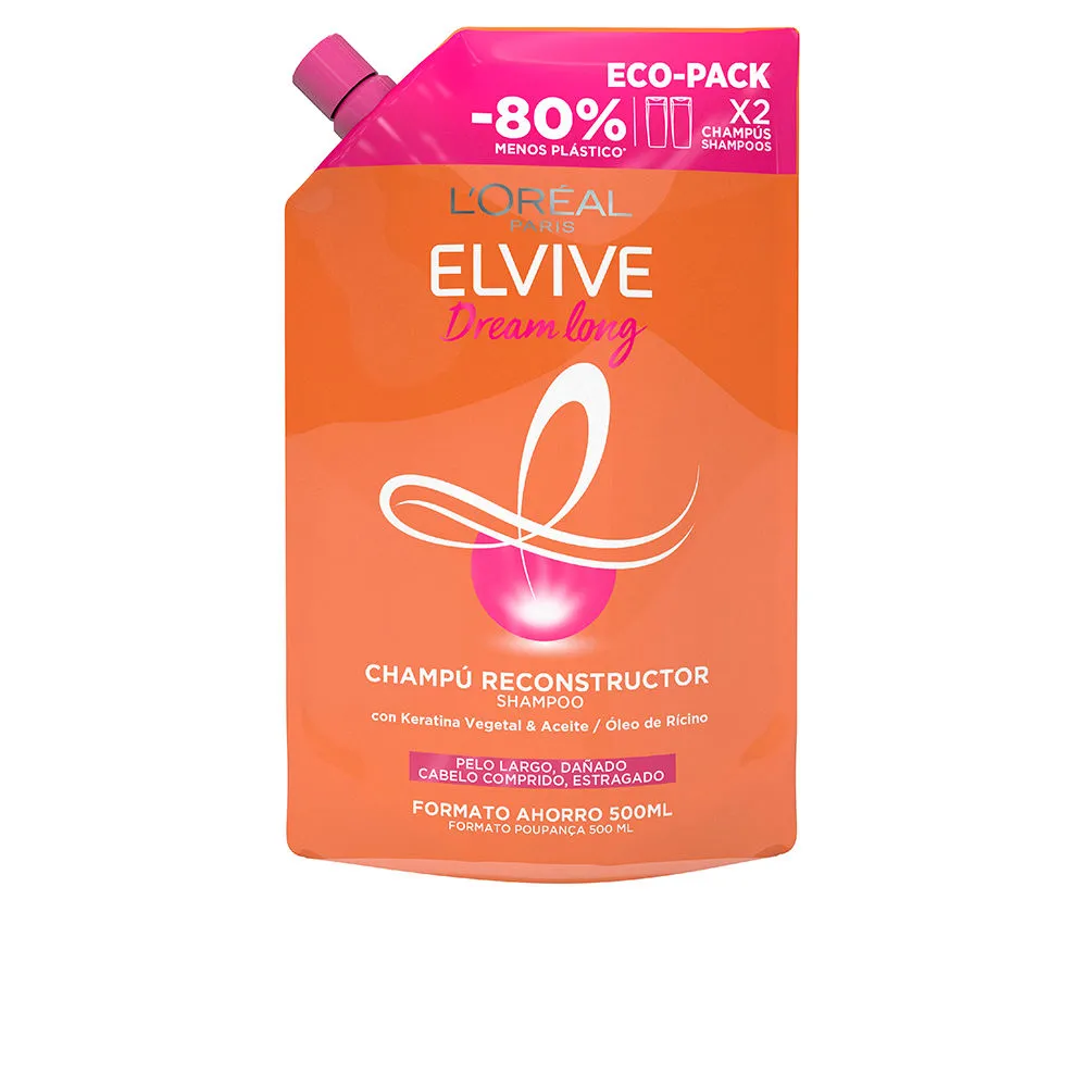 ELVIVE Dream Long Reconstructing Shampoo Eco Pack Refill Шампунь для восстановления длинных волос в экопакете