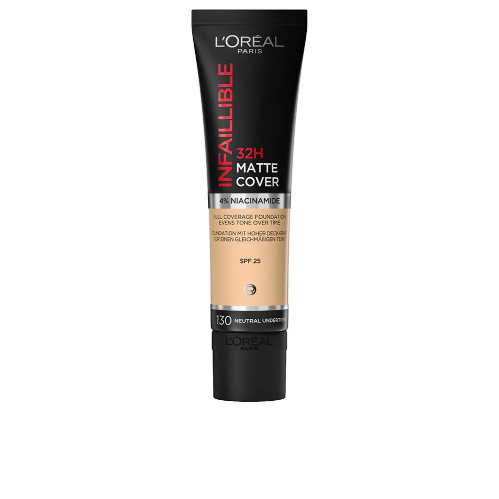 INFAILLIBLE 32H matte cover foundation #130 neutral undertone 