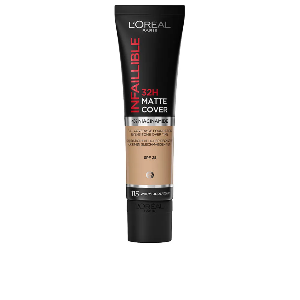 INFAILLIBLE 32H matte cover foundation #115 warm undertone 