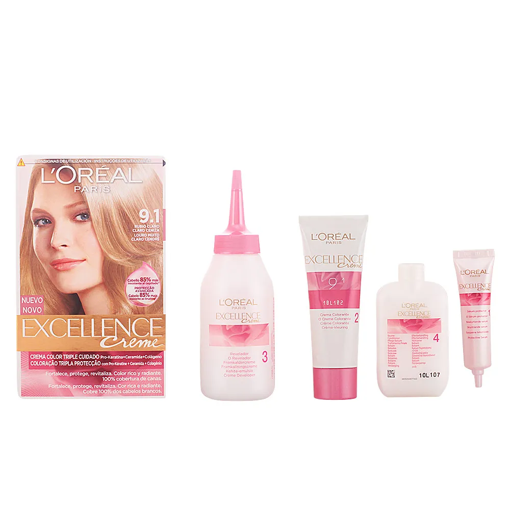 EXCELLENCE крем краска для волос #9.1 Very Light Ash Blonde 