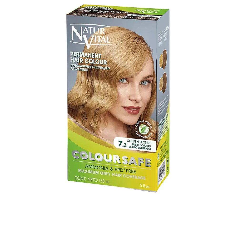 COLOURSAFE tinte permanente #7.3-rubio dorado