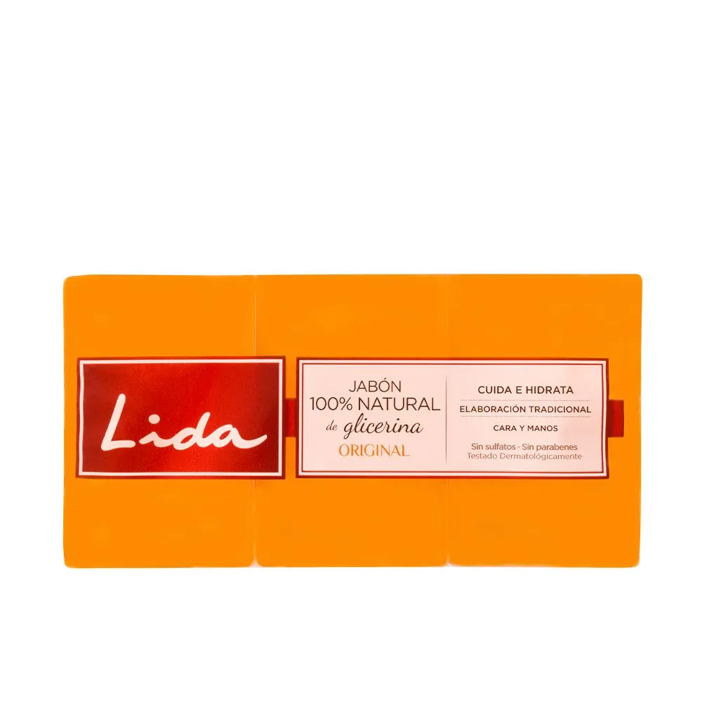 JABON 100% NATURAL GLICERINA ORIGINAL LOTE 3 x 125 gr
