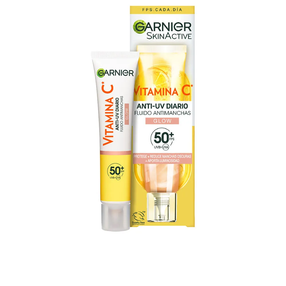 Флюид против пигментации Skinactive vitamina C SPF50+ #glow