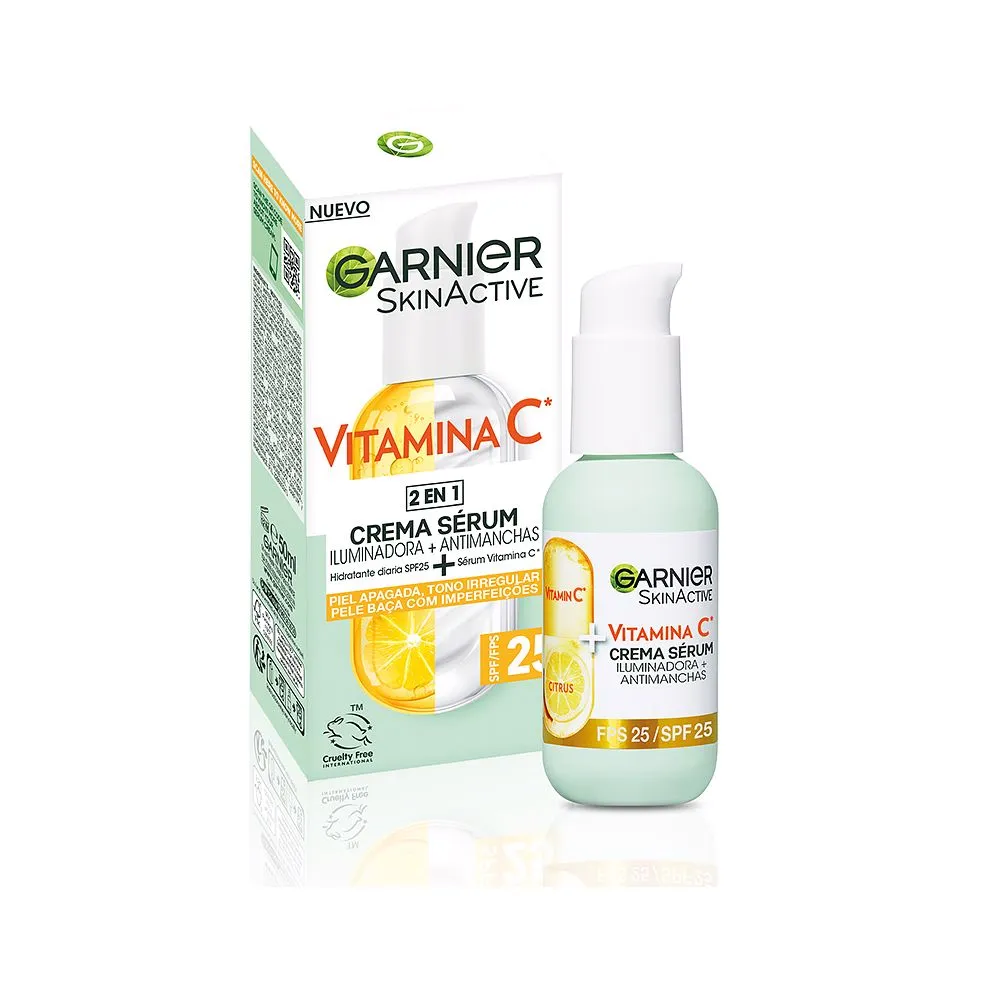Осветляющая сыворотка-крем с витамином С Skinactive vitamina C SPF25