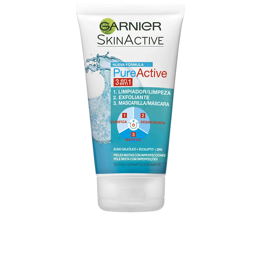 3 в 1 гель для очищения кожи Pure active