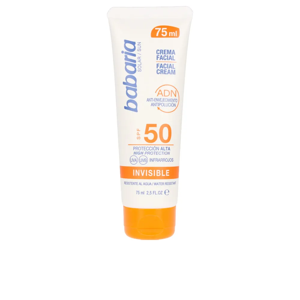 SOLAR ADN INVISIBLE crema solar facial SPF50 75 ml