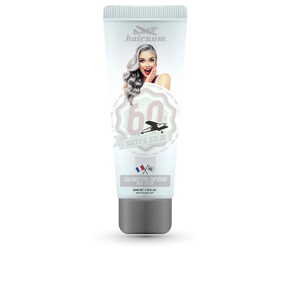 SIXTY'S COLOR hair color #silver pink