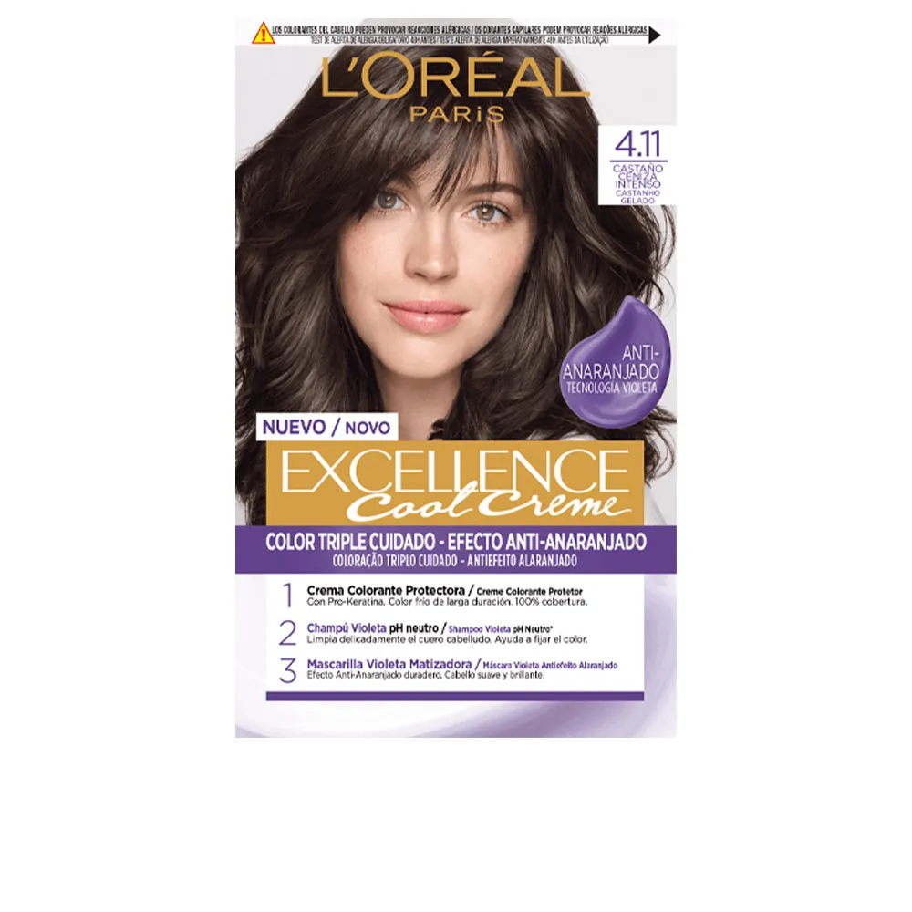 EXCELLENCE COOL краска для волос #4.11 Intense Ash Brown 
