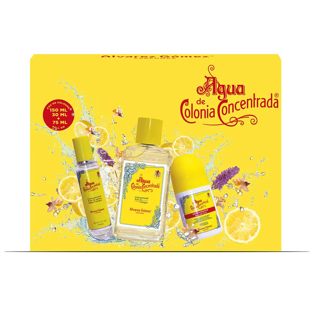 AGUA DE COLONIA CONCENTRADA LOTE 3 pz