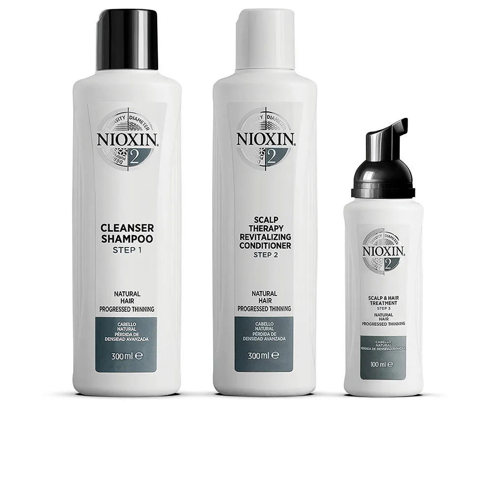 SISTEMA 2 - Kit - Tratamiento para Cabello Natural con Pérdida de Densidad 3 pz